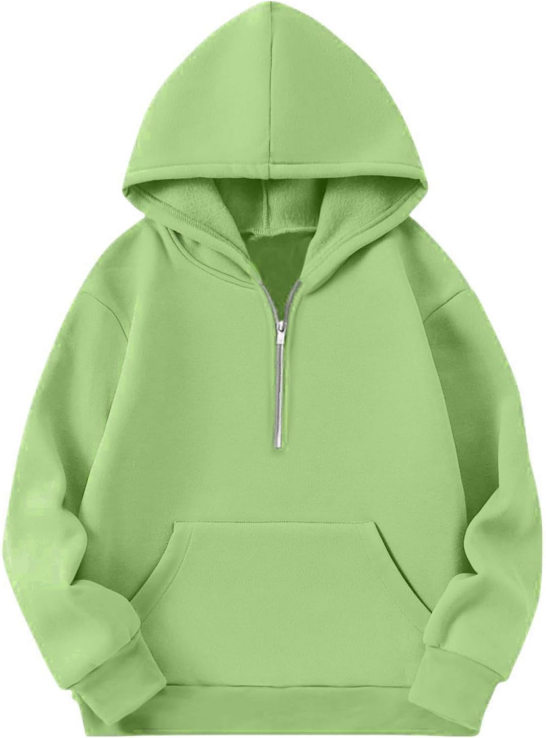 Generisch Sweatshirt für Mädchen Kapuzenpullover Herbst Outfit Einfarbig Teenager Kinderkleidung Lan