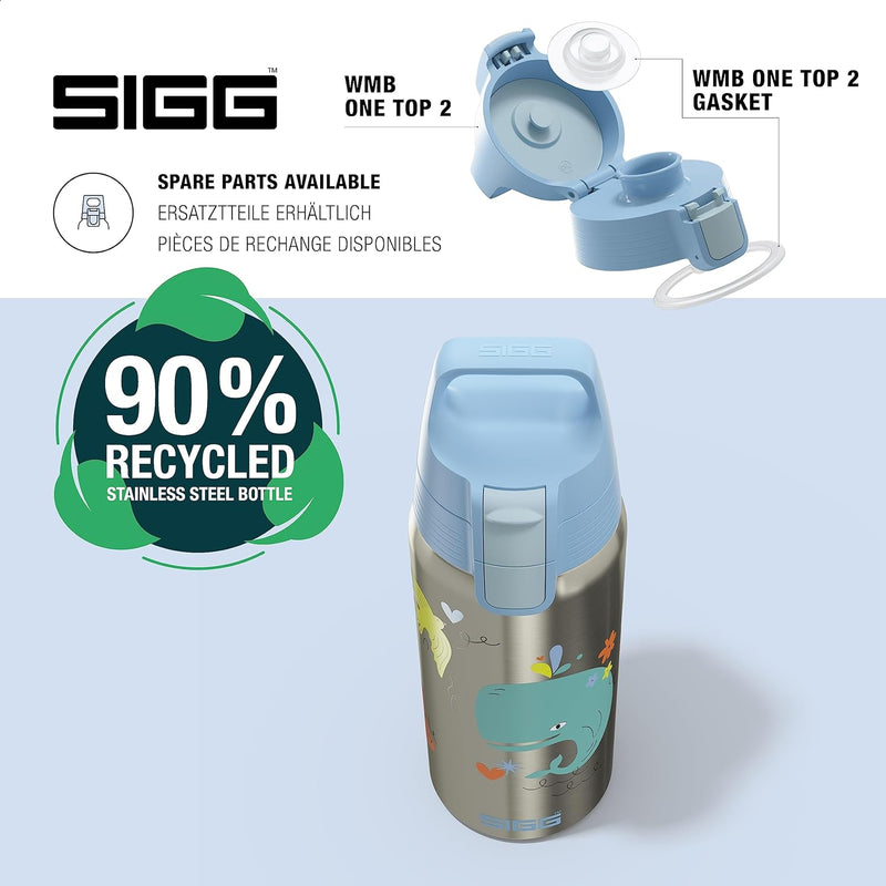 SIGG - Isolierte Trinkflasche Kinder - Shield Therm ONE - Für Kohlensäurehaltige Getränke Geeignet -