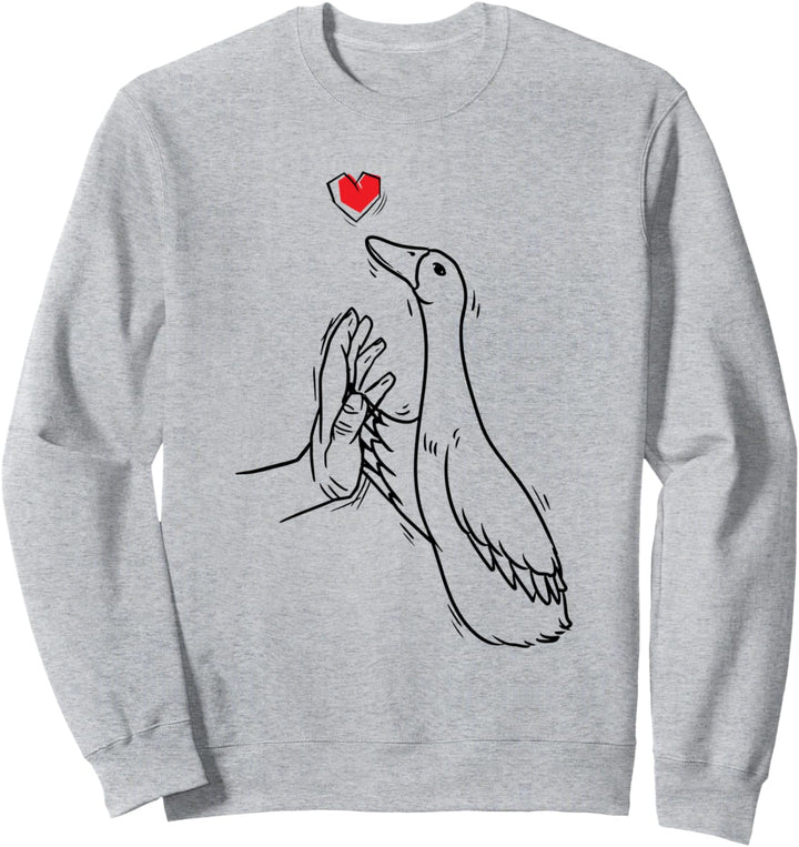 Laufente Hand Ente Laufenten Sweatshirt