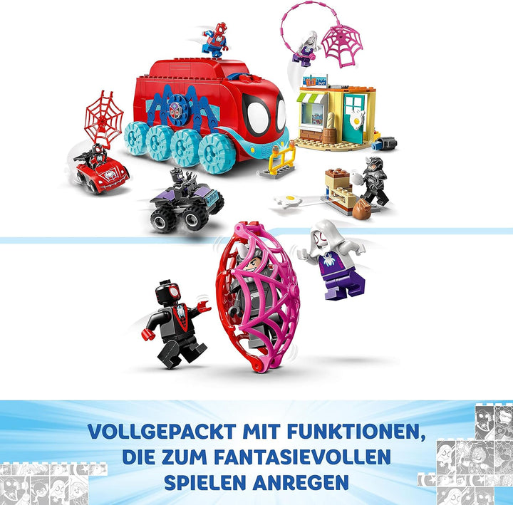 LEGO 10791 Marvel Spideys Team-Truck, Spielzeug für Kinder ab 4 Jahren mit Miles Morales und Black P