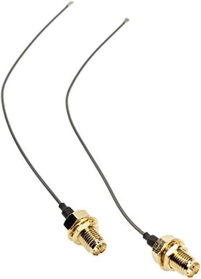 Akasa I-PEX MHF4L zu RP-SMA Female Pigtail Kabel, 150mm, 2 Stück, Kompatibel mit Intel NUC, Asus PN5