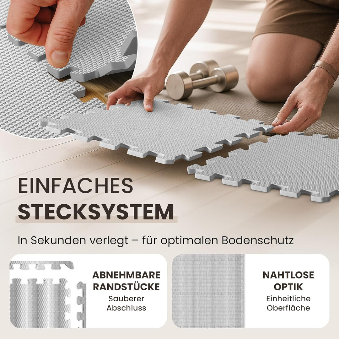 Schutzmatten Bodenschutzmatte Set Sportmatte Gymnastikmatte Puzzlematte: Puzzle Sportgeräte Matte Fi