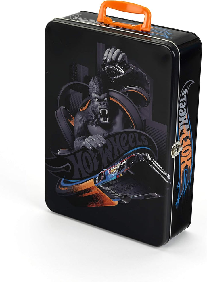 Theo Klein 2881 Hot Wheels Sammelkoffer I Metallkoffer für bis zu 50 Autos I Spielzeug für Kinder ab