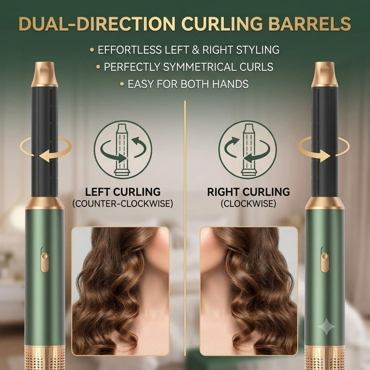 Airstyler 5 in 1 Hair Styler 1000W Warmluftbürste Set mit Auto Lockenstäbe,1000W Haartrockner Air br