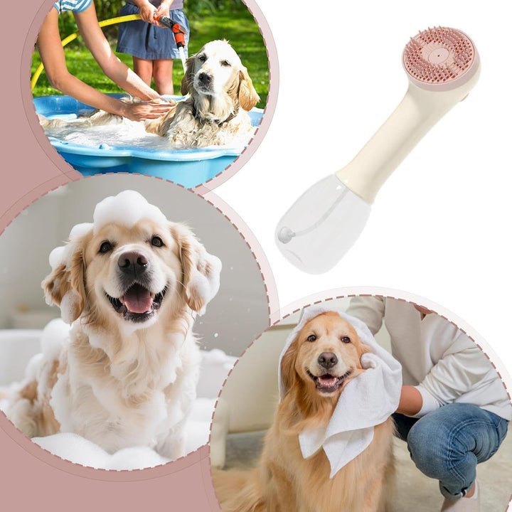 Hundebad-Zerstäuber - Elektrische Hand-Schaumbürste für Haustiere,Welpen-Badebürste Shampoospender |