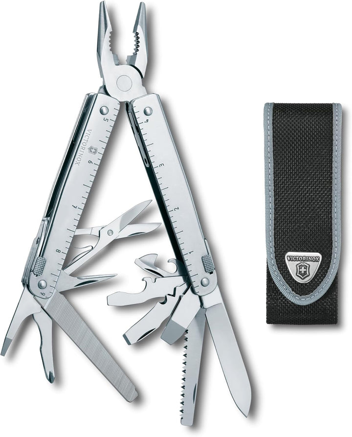 Victorinox, Multifunktionstool, SwissTool, Taschen Werkzeug, Funktionen, Kombi-Spitzzange, Feststell