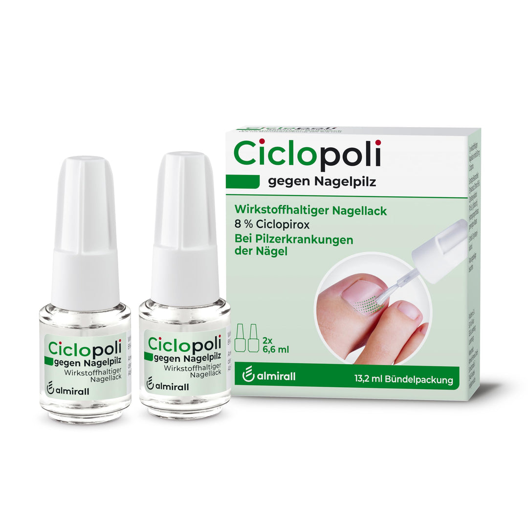 Ciclopoli gegen Nagelpilz, bei Pilzerkrankungen der Nägel, Anti-Pilz-Nagellack mit bewährtem Wirksto