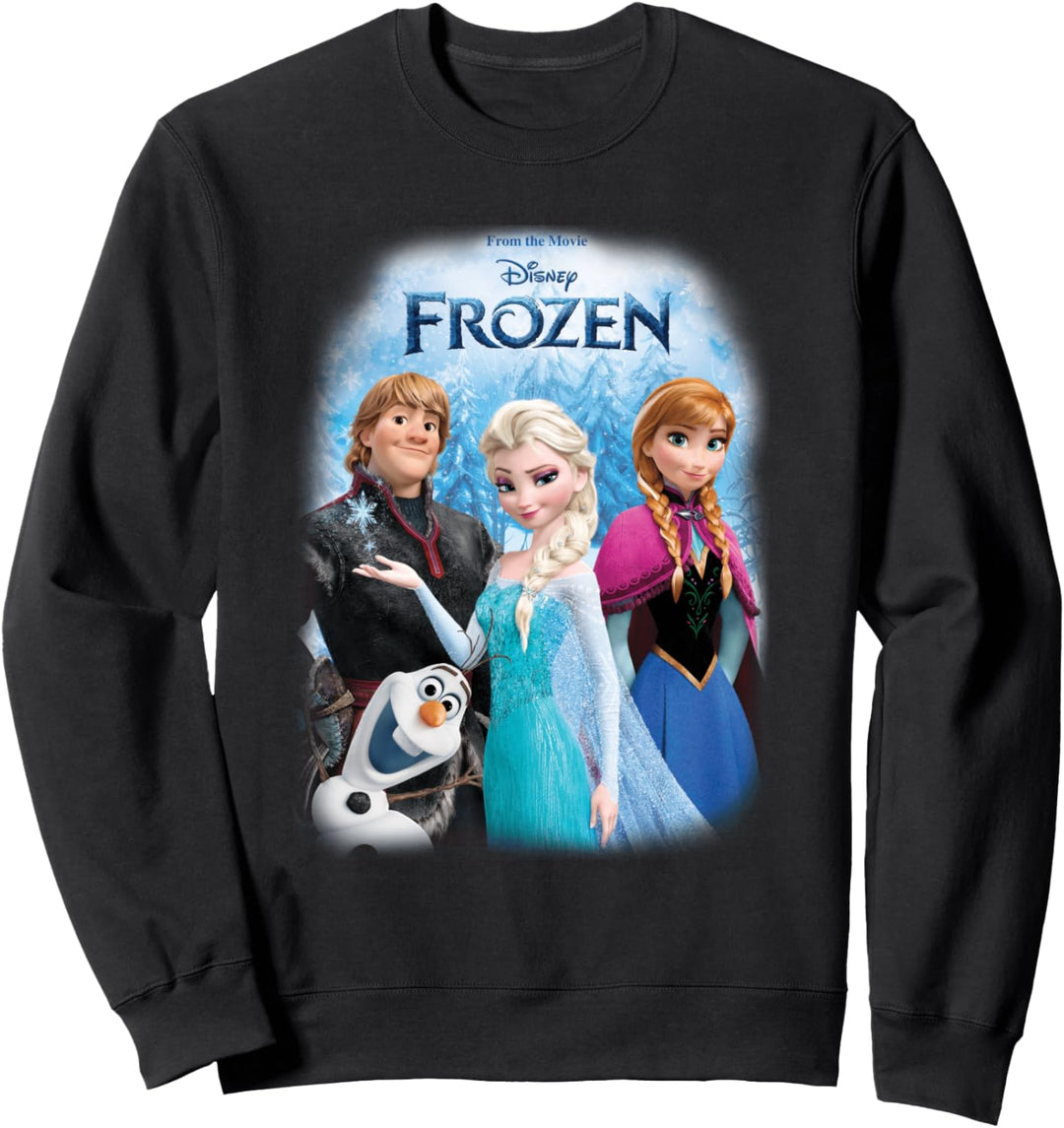 Frozen Poster With Elsa, Anna, Kristoff And Olaf Sweatshirt