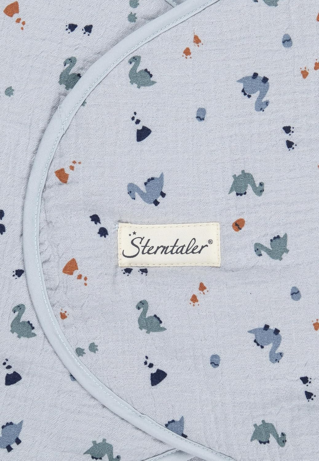 Sterntaler Einschlagdecke Dino Rexi - Einschlagdecke mit Klettverschluss - passend für Babyschale, K