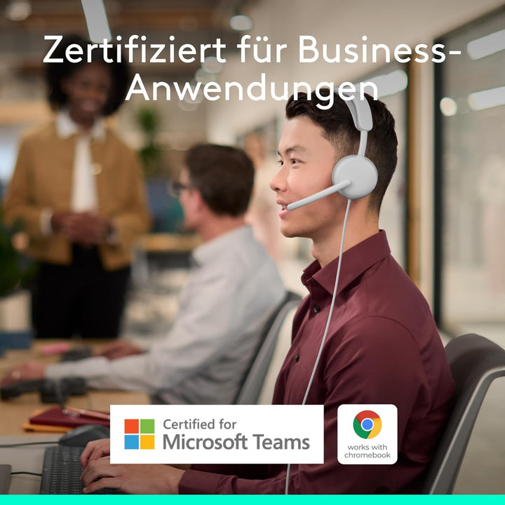 Logitech Zone Wireless 2 ES for Business – Kabelloses Headset mit Geräuschunterdrückung und Adaptive