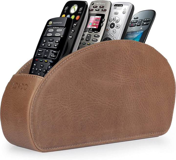 Londo Fernbedienungshalter mit 5 Taschen - Platz für DVD, Blu-Ray, TV, oder Apple TV Fernbedienungen