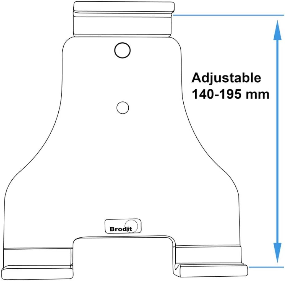 Brodit Gerätehalter 511849 | MADE IN SWEDEN | für Tablets - universell einsetzbar Single, Single