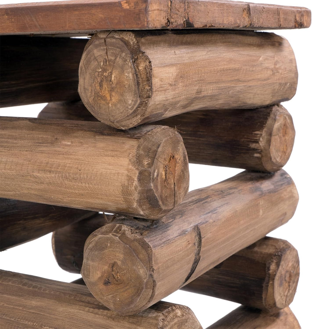 DESIGN DELIGHTS TEAKHOLZ HOCKER Block 38 | 30x30x39cm (BxTxH), Teak Altholz | Massivholz Sitzhocker,