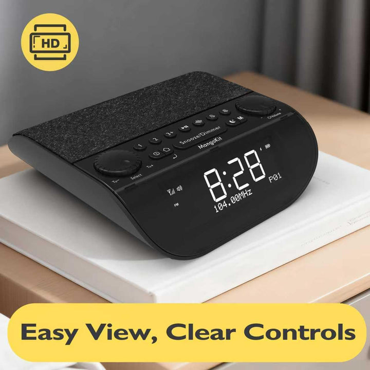UP-Pro DAB+ Radiowecker, ASA Notfallwarnfunktion, UKW-Radio, Extra lauter 90 dB Weckalarm für Tiefsc