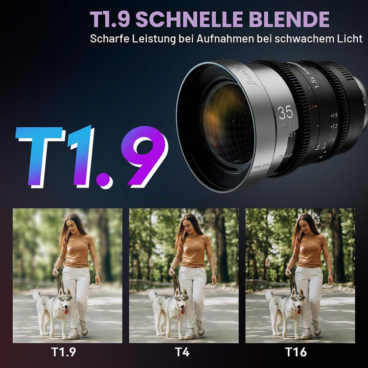 SIRUI IronStar T1.9 1.5X Anamorphotisches Cine-Objektiv: 35mm Kinoobjektiv mit manuellem Fokus und n