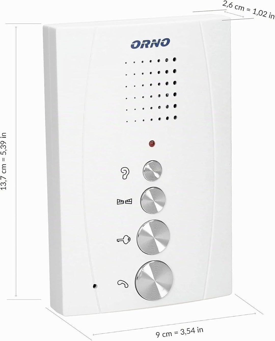 Orno ELUVIO Sprechanlage 1 Familienhaus 4-Draht, Volume Regler, Frteisprecheinrichtung und Torsteuer