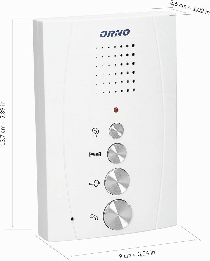Orno ELUVIO Sprechanlage 1 Familienhaus 4-Draht, Volume Regler, Frteisprecheinrichtung und Torsteuer