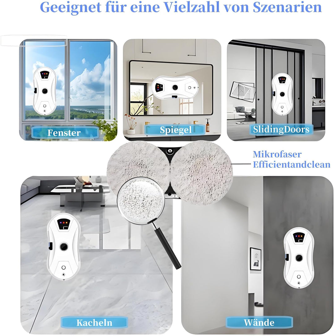 Fensterputzroboter Automatischer Fensterreinigungsroboter Fensterroboter Mit Wasserstrahl, Fensterre