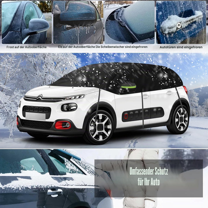 Halbe Autoabdeckung Ersatz für Citroen C3 2009-2025, Softtop Dachschutz Autoabdeckung Wasserdicht, H