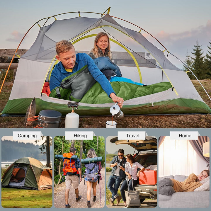 Schlafsack 3-4 Jahreszeiten,Schlafsack Outdoor für Erwachsene und Kinder,Schlafsäcke für Tragbare Re