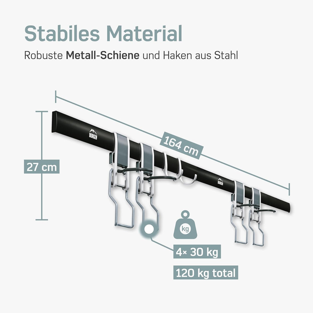 Borgen Fahrrad Wandhalterung Vertikal geeignet für alle Fahrräder, wie z.B. E Bike, Mountainbike, Re