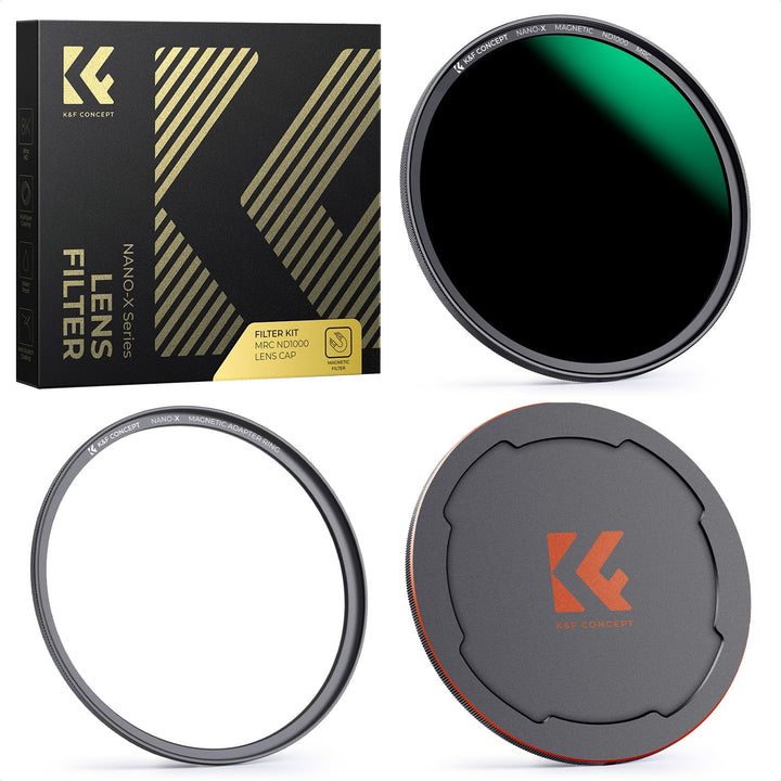 K&amp;F Concept Nano X-Serie Magnetischer ND Filter Graufilter ND1000(10 Blendenstufen) Magnetisches Sch