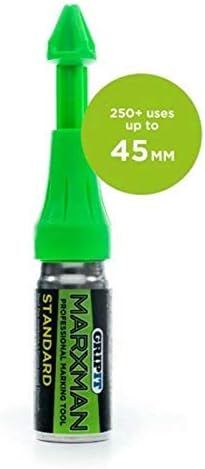 MarXman Green Standard x2 Kreide schwarz tief x2 Markierungsstift Loch Markierungswerkzeug