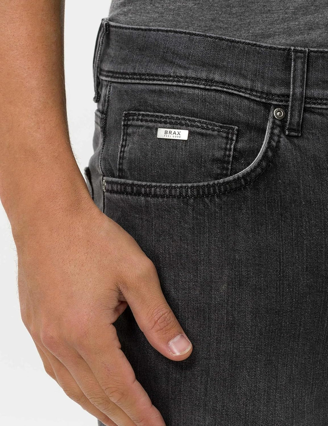 BRAX Herren Style Cadiz Masterpiece Five-Pocket Jeans 40W / 36L Grey Used, 40W / 36L Grey Used