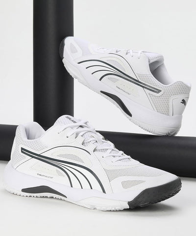 PUMA Unisex Solarstrike Ii Hallenturnschuh 46 EU Puma White Shadow Gray, 46 EU Puma White Shadow Gra