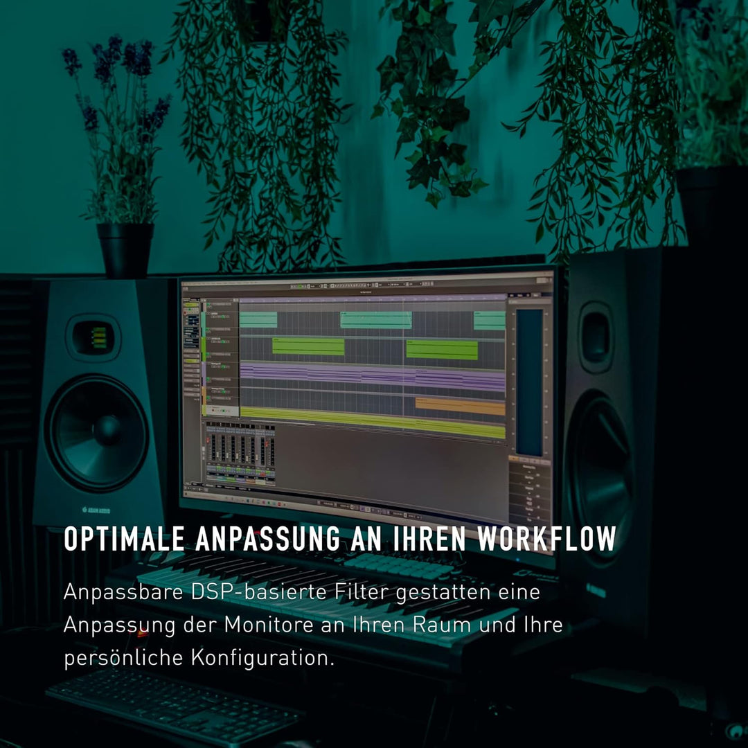 ADAM Audio T8V Studiomonitor für Aufnahmen, Mischungen und Mastering in Studioqualität, T8V