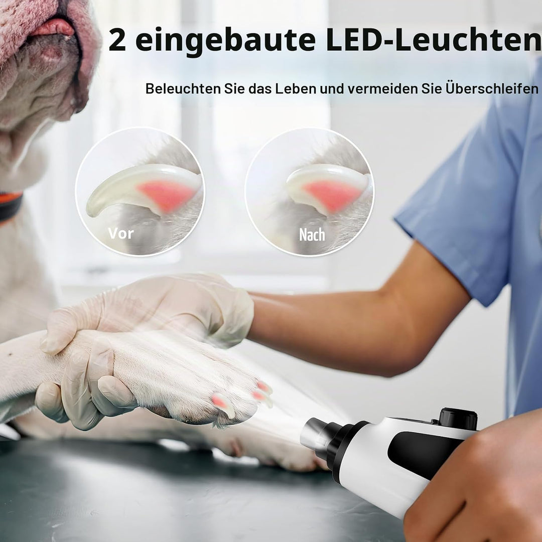 Casfuy Smarter Krallenschleifer für Hunde 6-Gang – 50% Mehr Leistung Krallenschleifer für Haustiere
