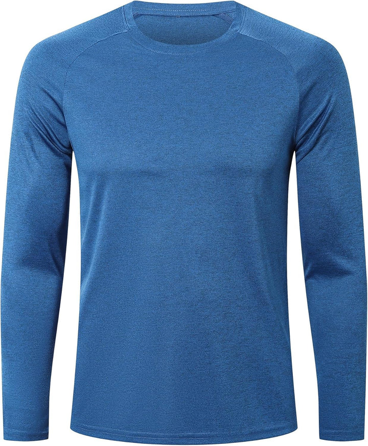 ZENGVEE 1 or 4 or 5er Pack Langarmshirts Herren Sport Tshirts Men Schnelltrocknend Kationisches fur