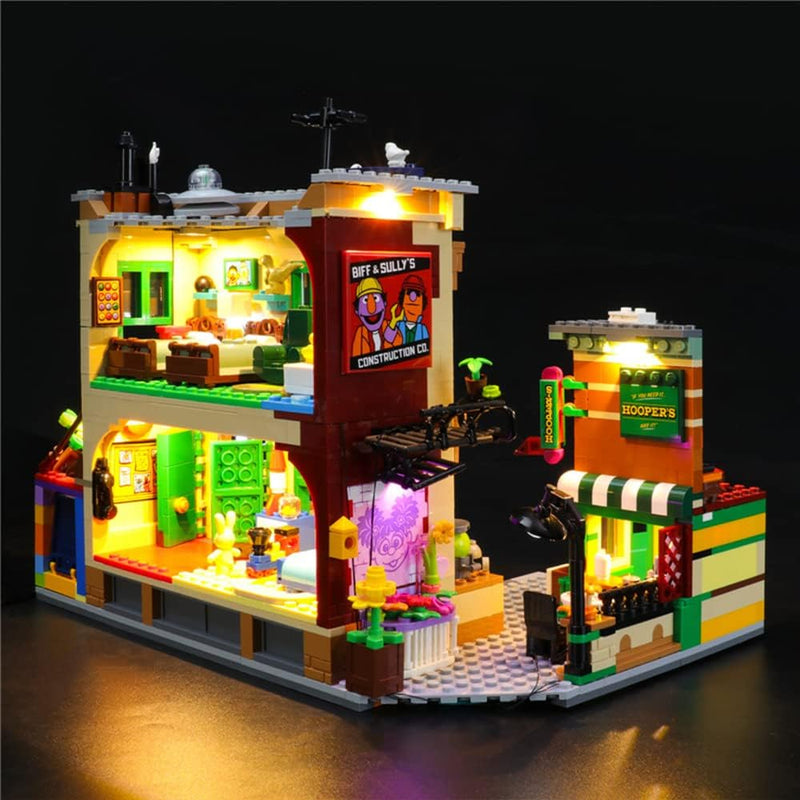 GEAMENT LED Licht-Set Kompatibel mit Lego 123 Sesame Street - Beleuchtungsset für Ideas 21324 Baumod