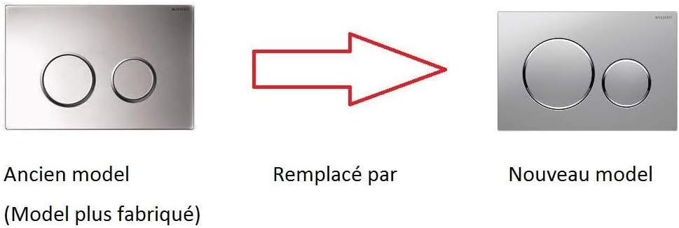 Geberit 115.882.KN.1 115882KN1 Sigma 20 Betätigungsplatte, Hochglanz-verchromt/mattchrom, Seidenglan