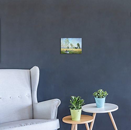 Bilderdepot24 Bild auf Leinwand | Claude Monet Sommer in 60x50 cm als Wandbild | Wand-deko Dekoratio