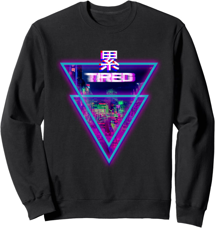 Müdes Aesthetic Cyber Vaporwave Style Japan Tokyo Osaka Sweatshirt