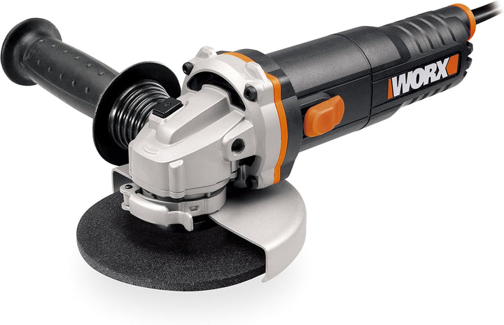 WORX WX712 Winkelschleifer 125mm, 860 W – Kompaktes Schleifgerät mit verstellbarem Griff plus vibrat