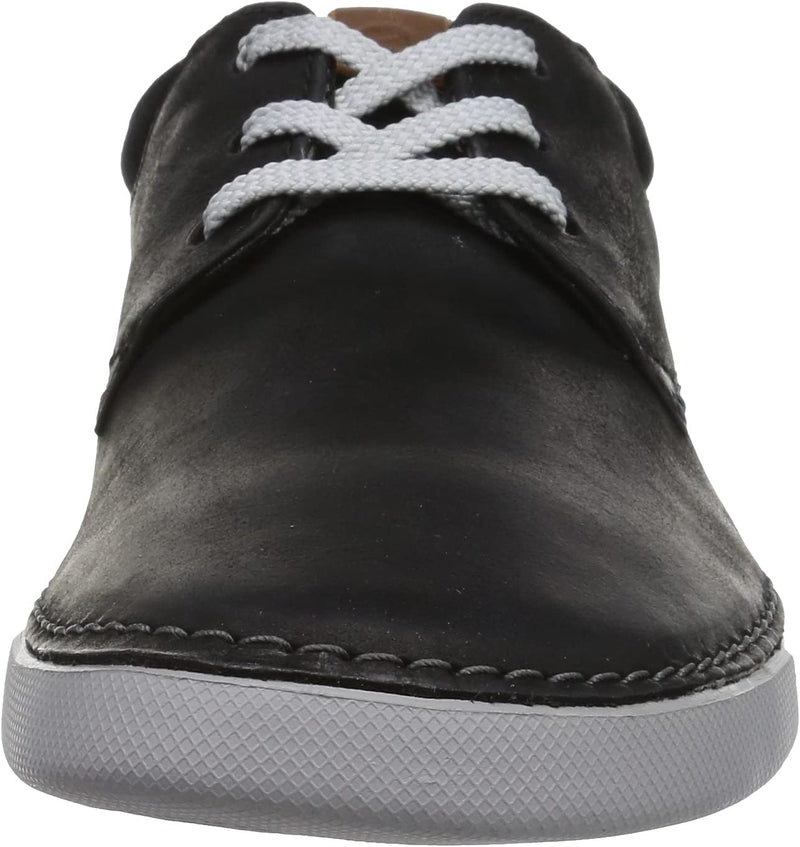 Clarks Herren Gereld Lace Sneaker 41.5 EU Schwarzes Leder, 41.5 EU Schwarzes Leder