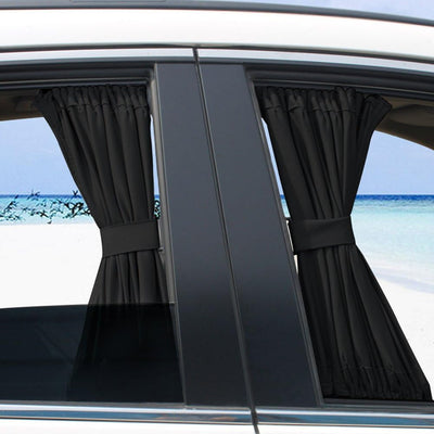 2 x 50er Jahre Auto Vorhänge, Auto Sonnenschutz Fenster Vorhang einstellbare Sonnenschutz drapieren