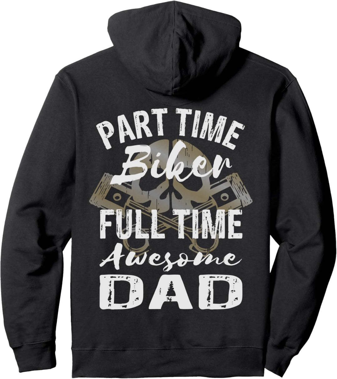 Motorrad Papa - Motorradfahrender Papa - Vater Biker Pullover Hoodie