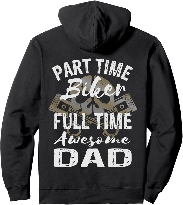Motorrad Papa - Motorradfahrender Papa - Vater Biker Pullover Hoodie