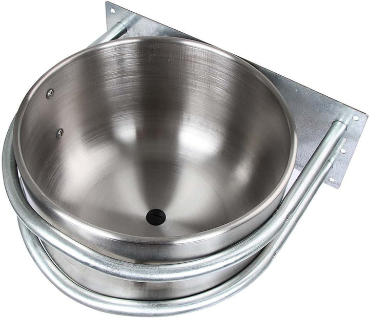 Kerbl 32495 Futtertrog Aluminium, ca. 18 l, mit Ablauf, 44 x 38 x 23 cm