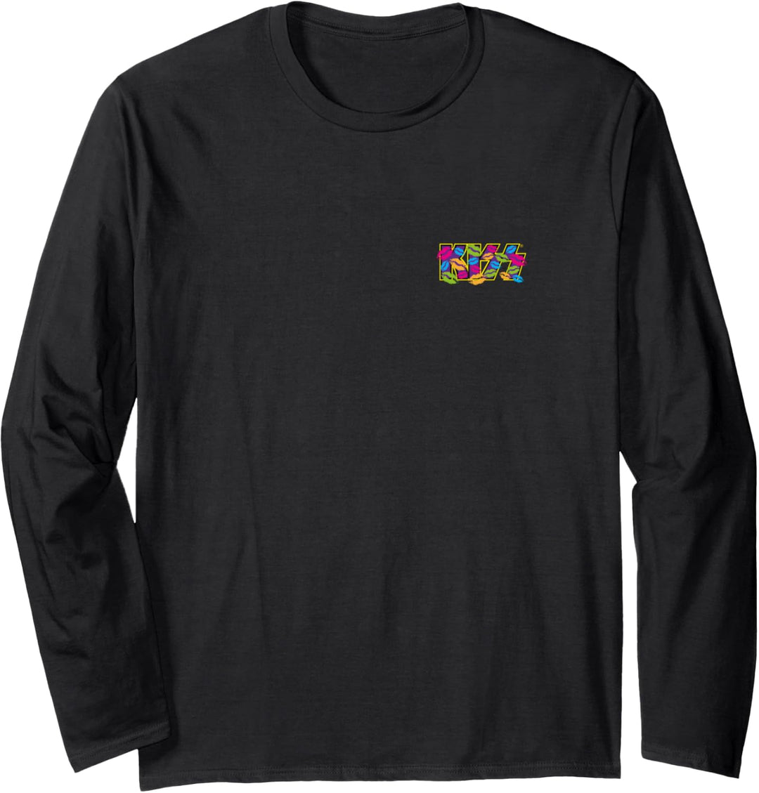 KISS - Lips Logotasche Langarmshirt