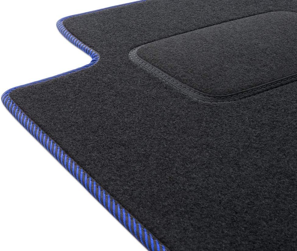 MOTOS Standard Velours-Fussmatten passend für Audi A4 B6 2000-2006 - Standard, Gewebt, Blau fussmatt