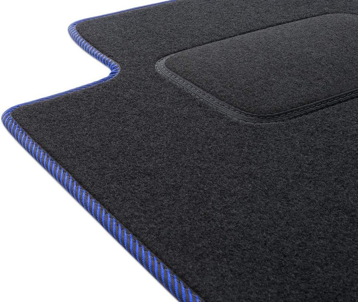 MOTOS Standard Velours-Fussmatten passend für Audi A4 B6 2000-2006 - Standard, Gewebt, Blau fussmatt