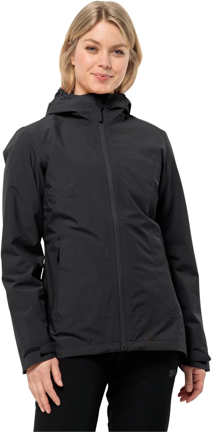 Jack Wolfskin Damen Moonrise 3in1 Jkt W Jacket XS Schwarz, XS Schwarz