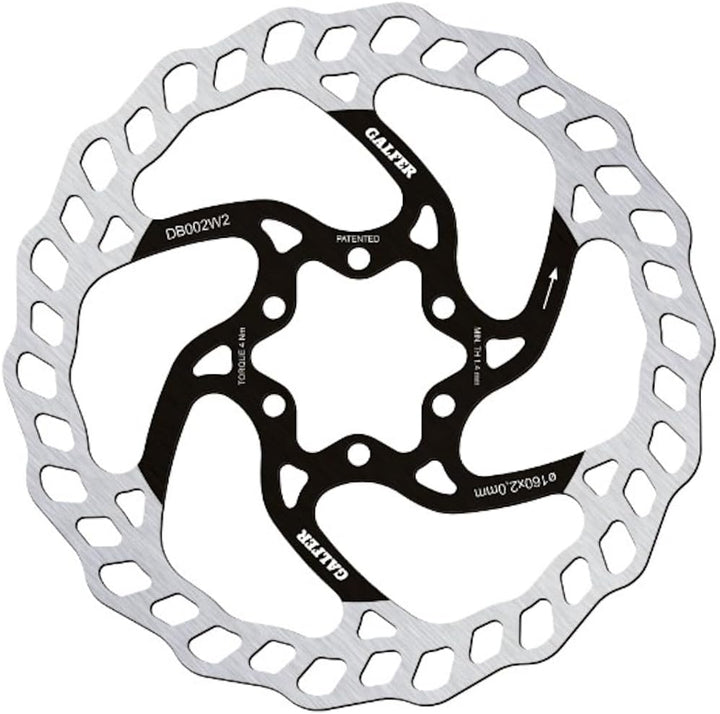 Galfer D.223 Unisex-Erwachsene Wave Bremsscheibe, Schwarz, One Size Schwarz Einheitsgrösse, Schwarz