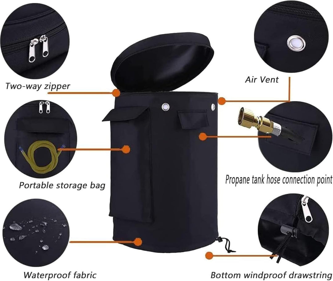 Propanabdeckung - wasserdichte 600D Oxford Tank Abdeckung - Wetterfester Ersatzhalter Für Anhängergr
