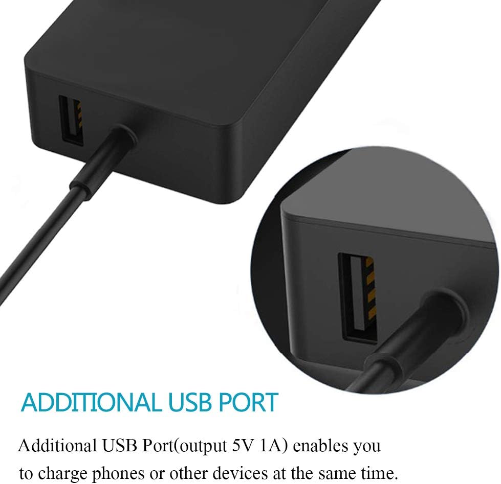 XITAIAN 48W 12V 3.6A 1536 Adapter Netzteil Ladegerät Ladekabel Ersatz für Microsoft Surface RT Pro/P