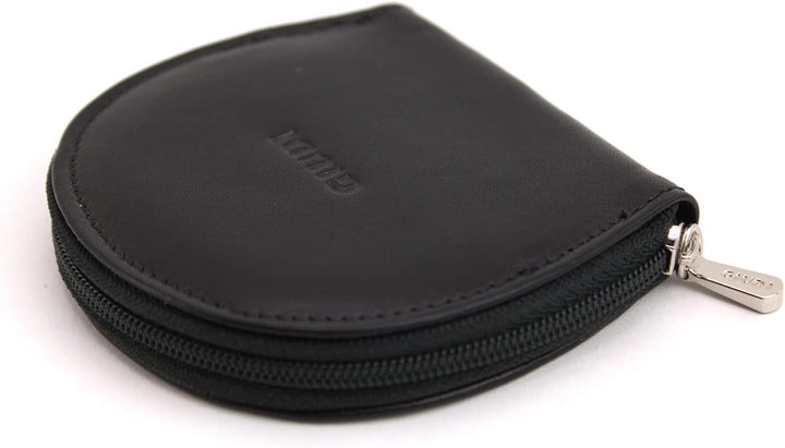 GIUDI Unisex Geldbörse aus echtem Rindsleder, Made in Italy Schwarz, Schwarz
